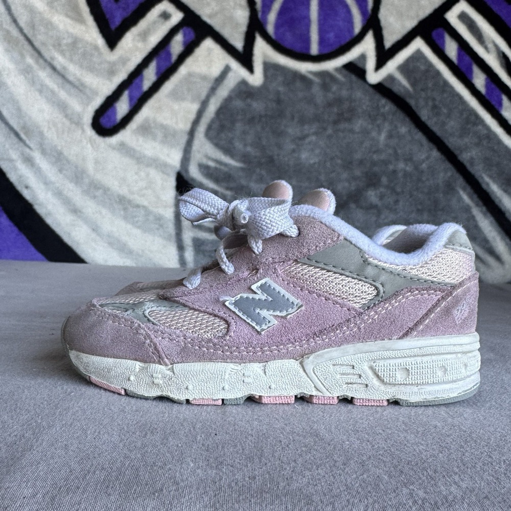 Size 7.5c - New Balance 993 - Pink/Grey - KJ993PKP - Kids Athletic Shoes‎